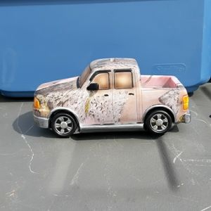 Pink Camo truck penny bank